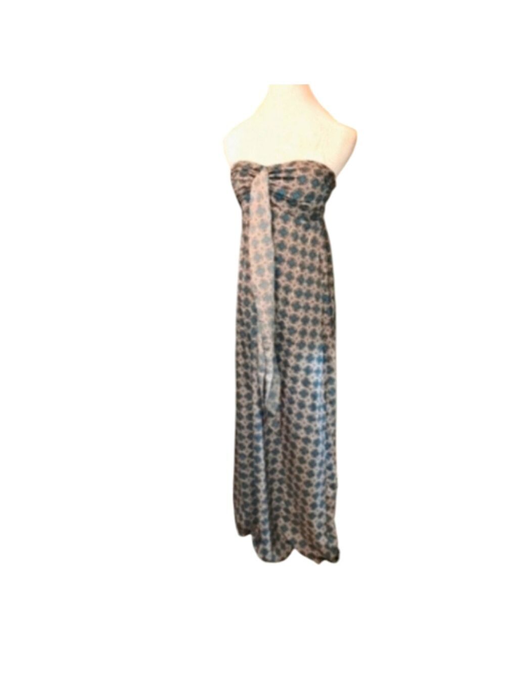 Band of Gypsies Dress. Long Floor Length Silky Sleeveless Tank Dress. Size XS